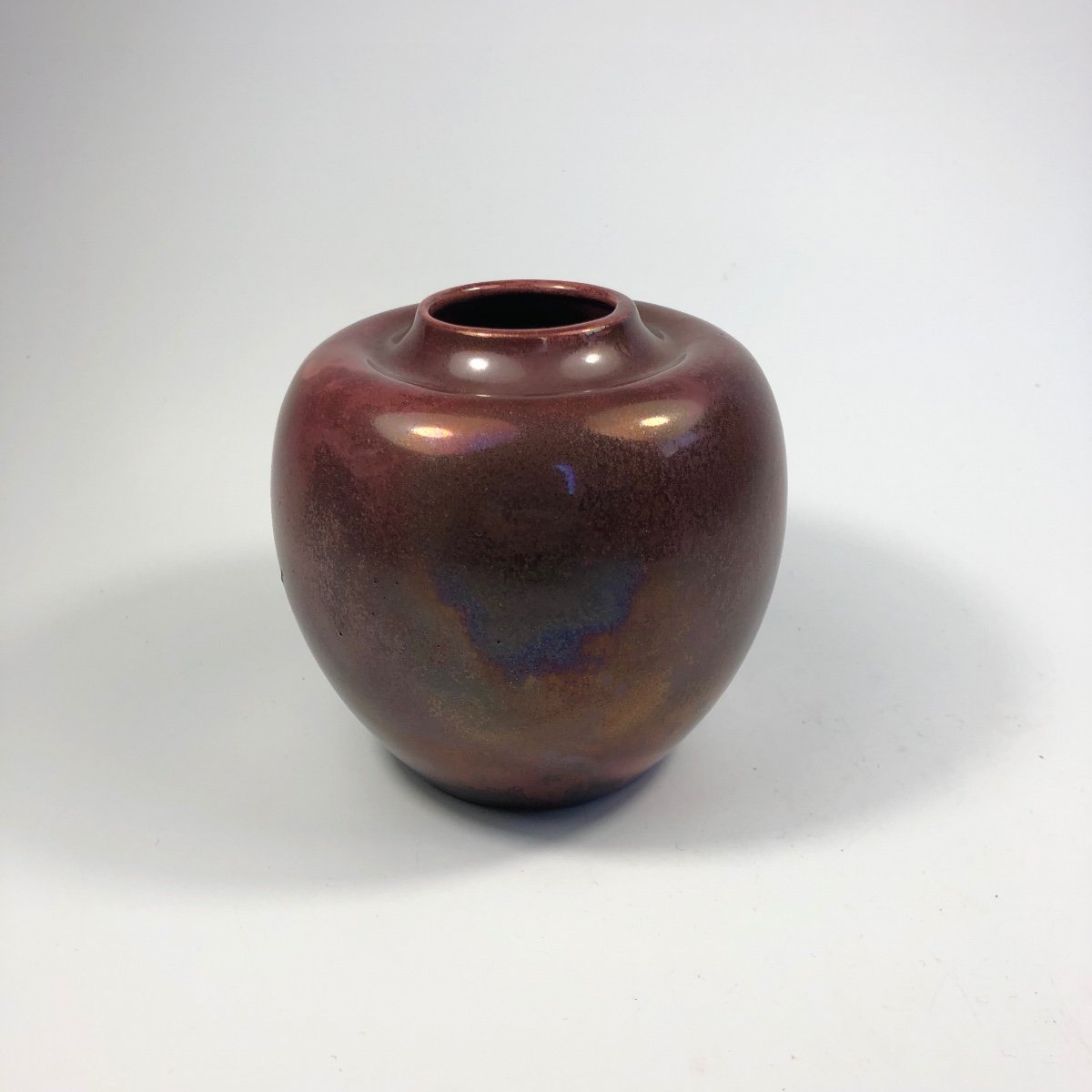 Keller Et Guérin Vase Signé  Art Nouveau Sang De Boeuf Lunéville-photo-2