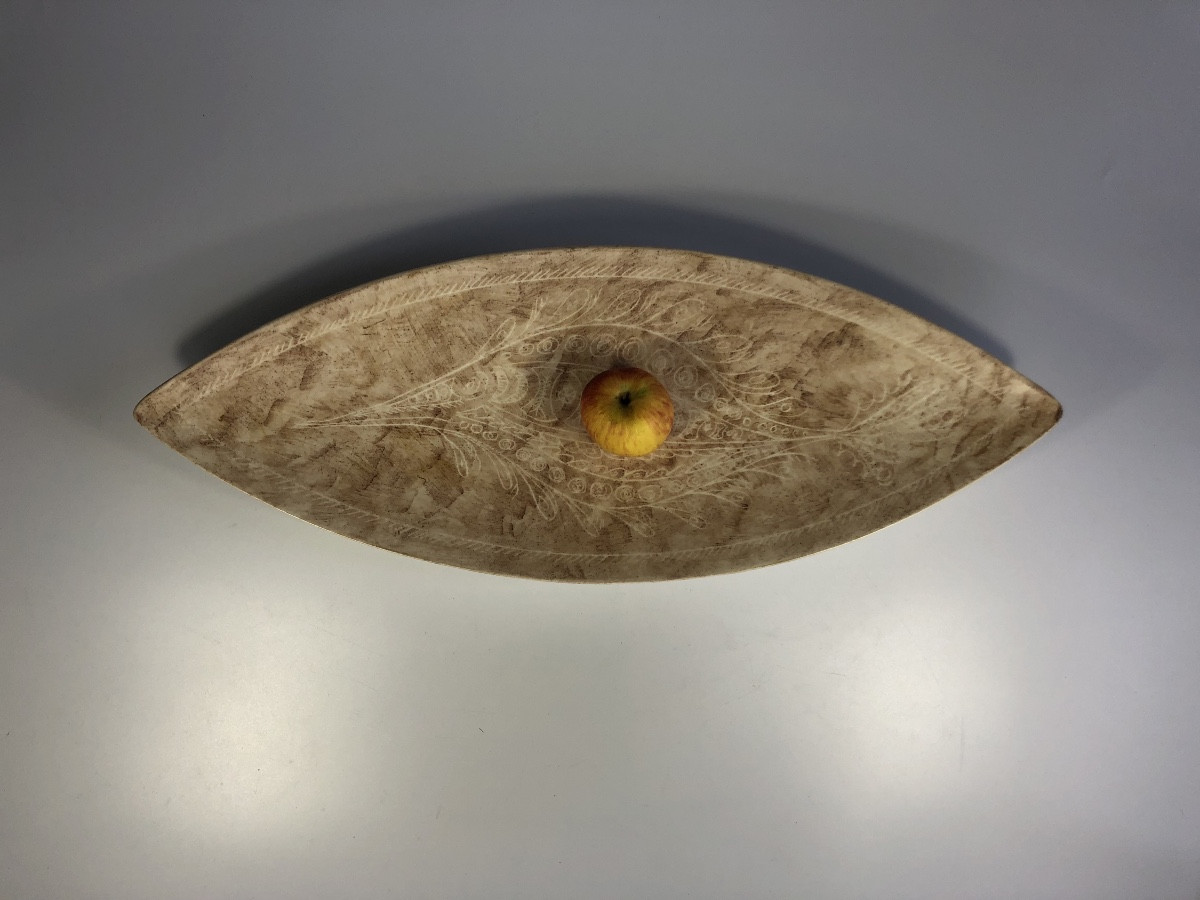 Jean-pierre Viot Large Fish Dish Signed Ceramic 1950-photo-2