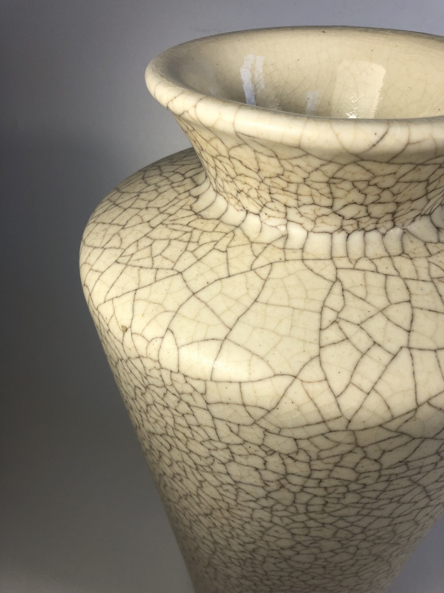 Primavera Large Vase Signed Circa 1925 Era René Buthaud Ceramics-photo-2