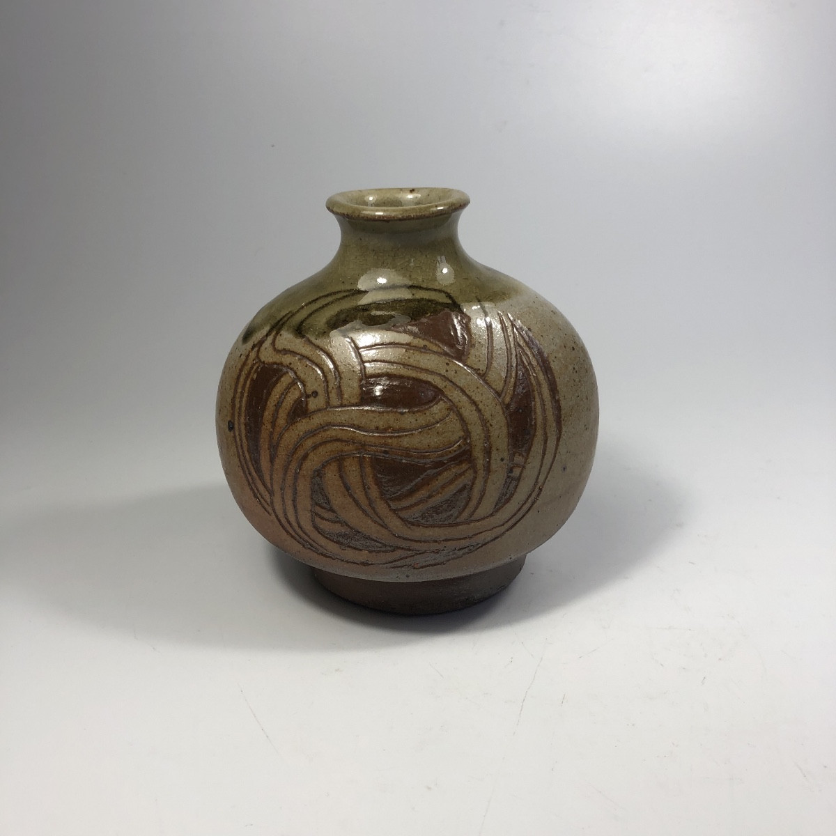 Claude Albana Presset Vase Grès Au Sel Céramique Art Déco Suisse