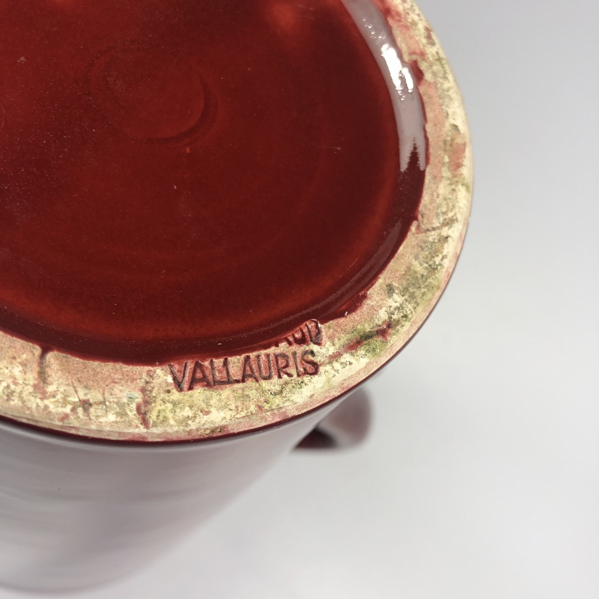 André Baud grand vase signé céramique Vallauris 1950-photo-4