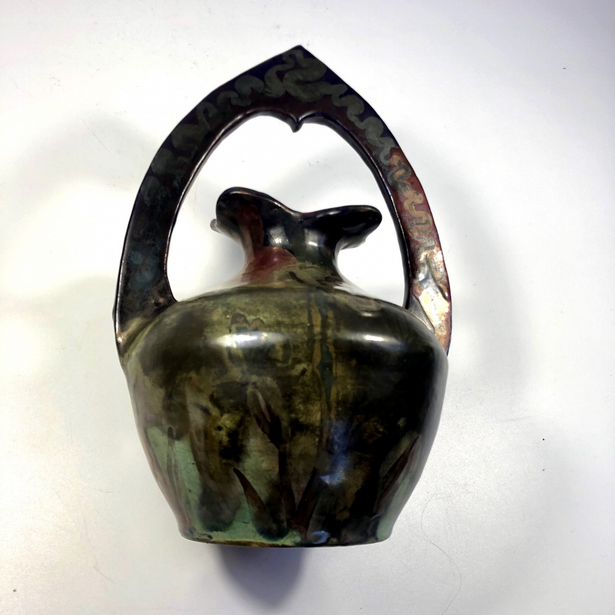 Alfred Renoleau Iridescent Hispano-moresque Vase Angoulême-photo-3
