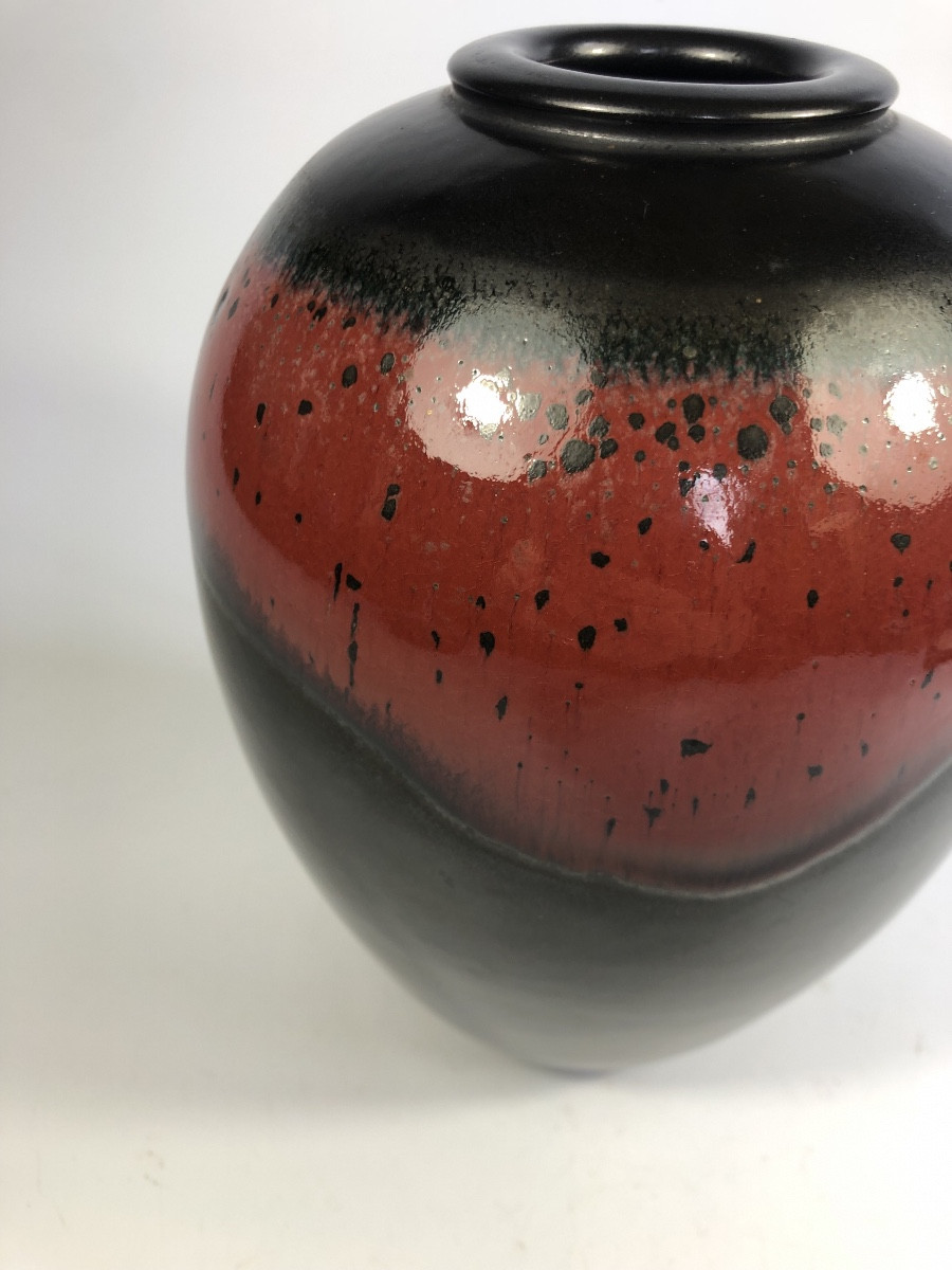 André Pelt Signed Ceramic Stoneware Vase 23 Cm-photo-2