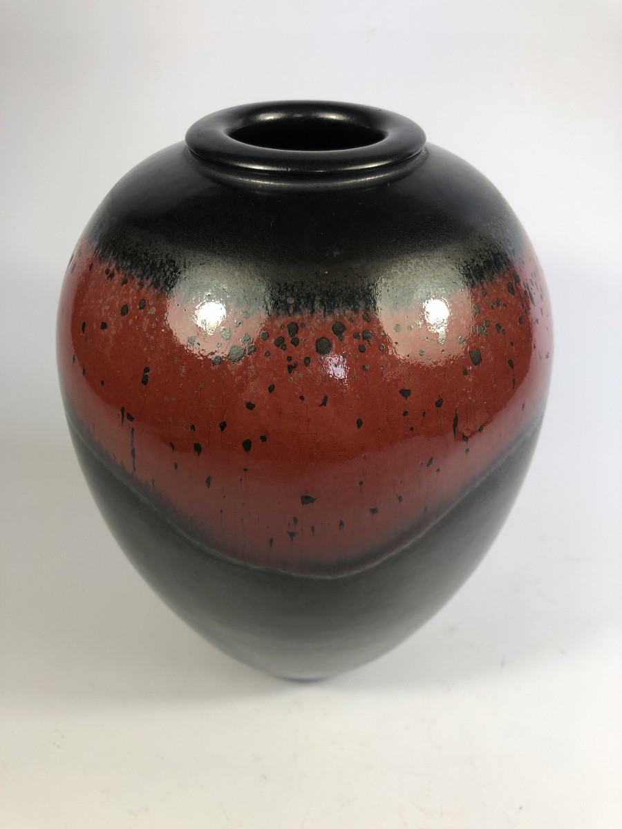 André Pelt Signed Ceramic Stoneware Vase 23 Cm-photo-4