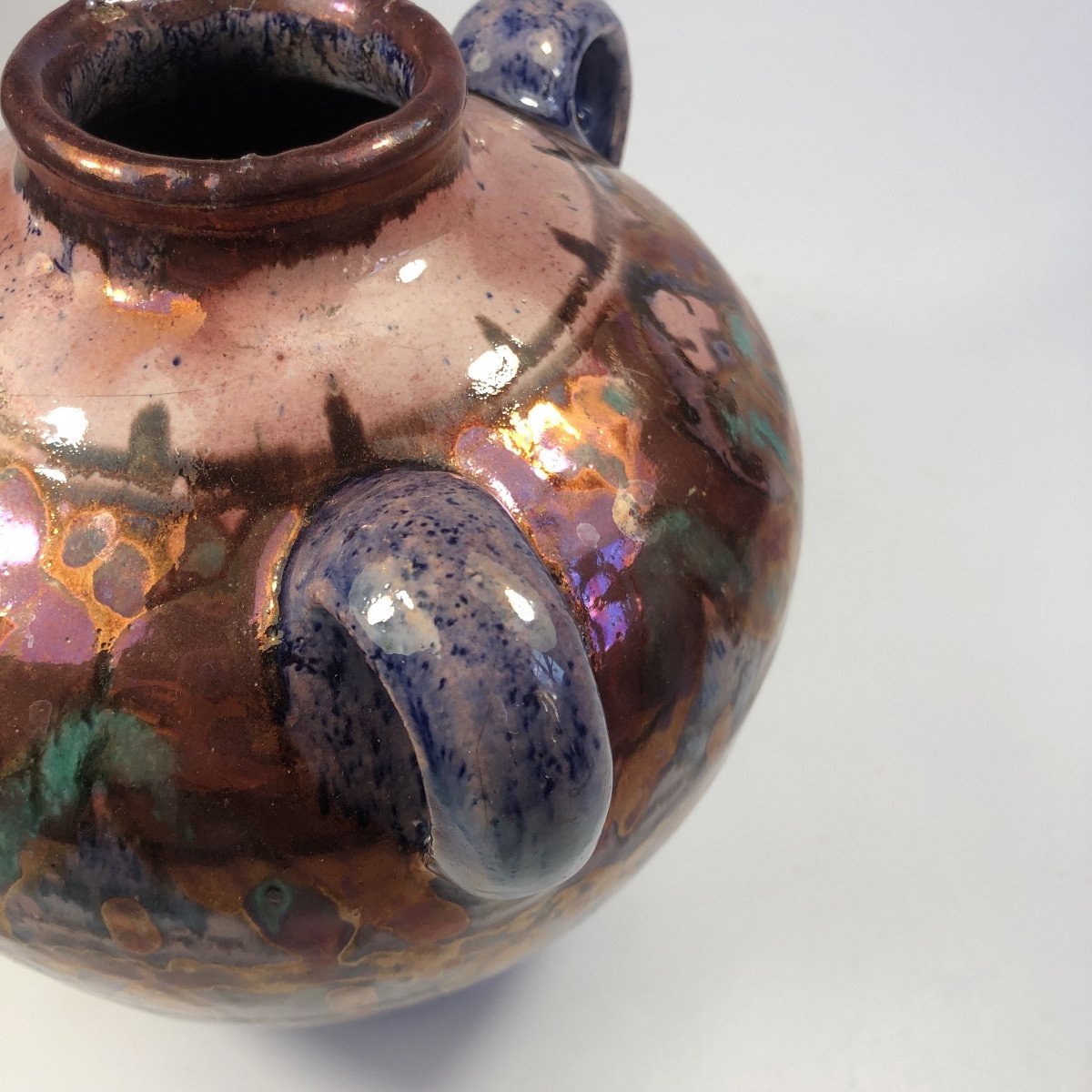 Henri Clay Vase Signed Tunisia Nabeul Orientalism-photo-2