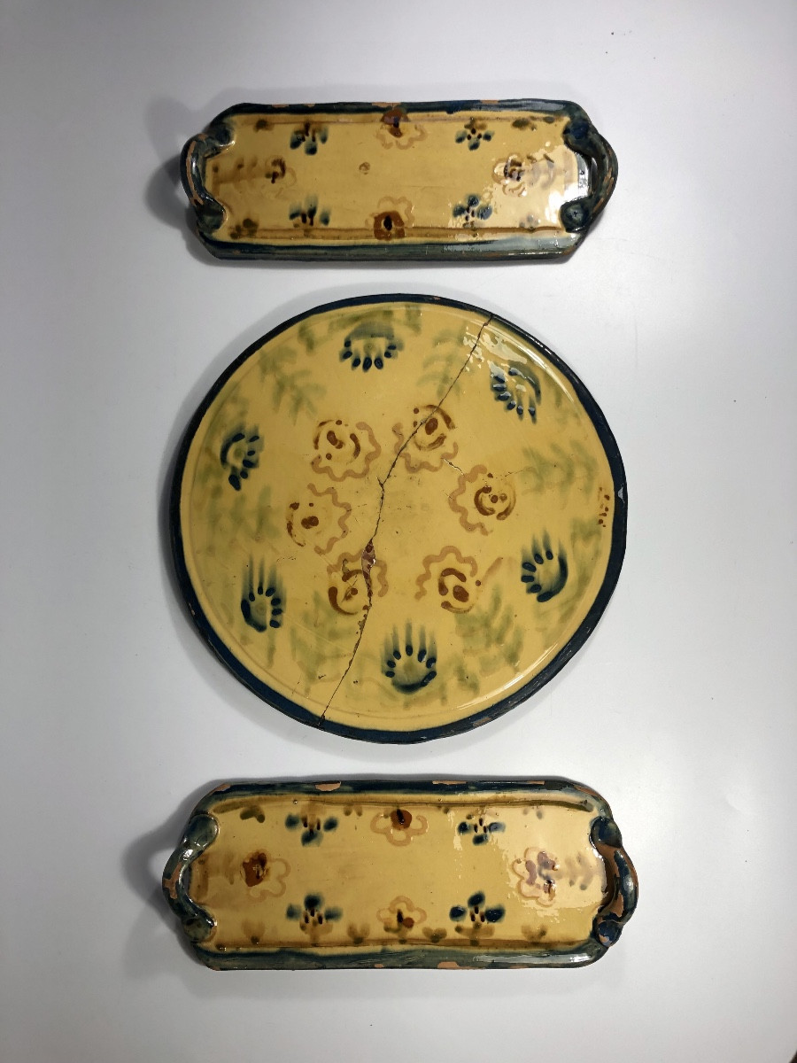 Anne Dangar Moly Sabata 2 Dishes Art Deco Ceramic Plates Era Gleizes-photo-3