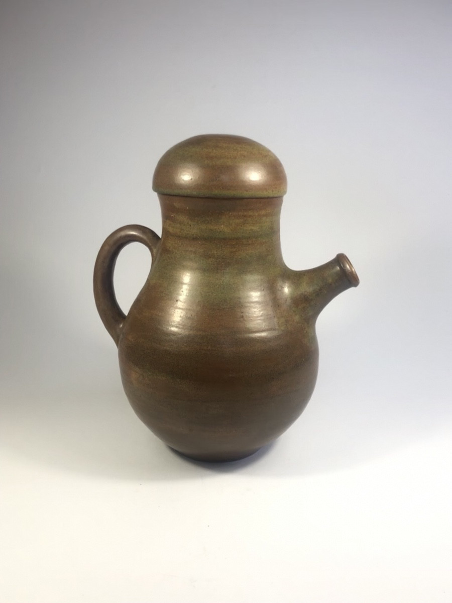 Jacques Lacheny Large Stoneware Signed Puisaye Ceramics