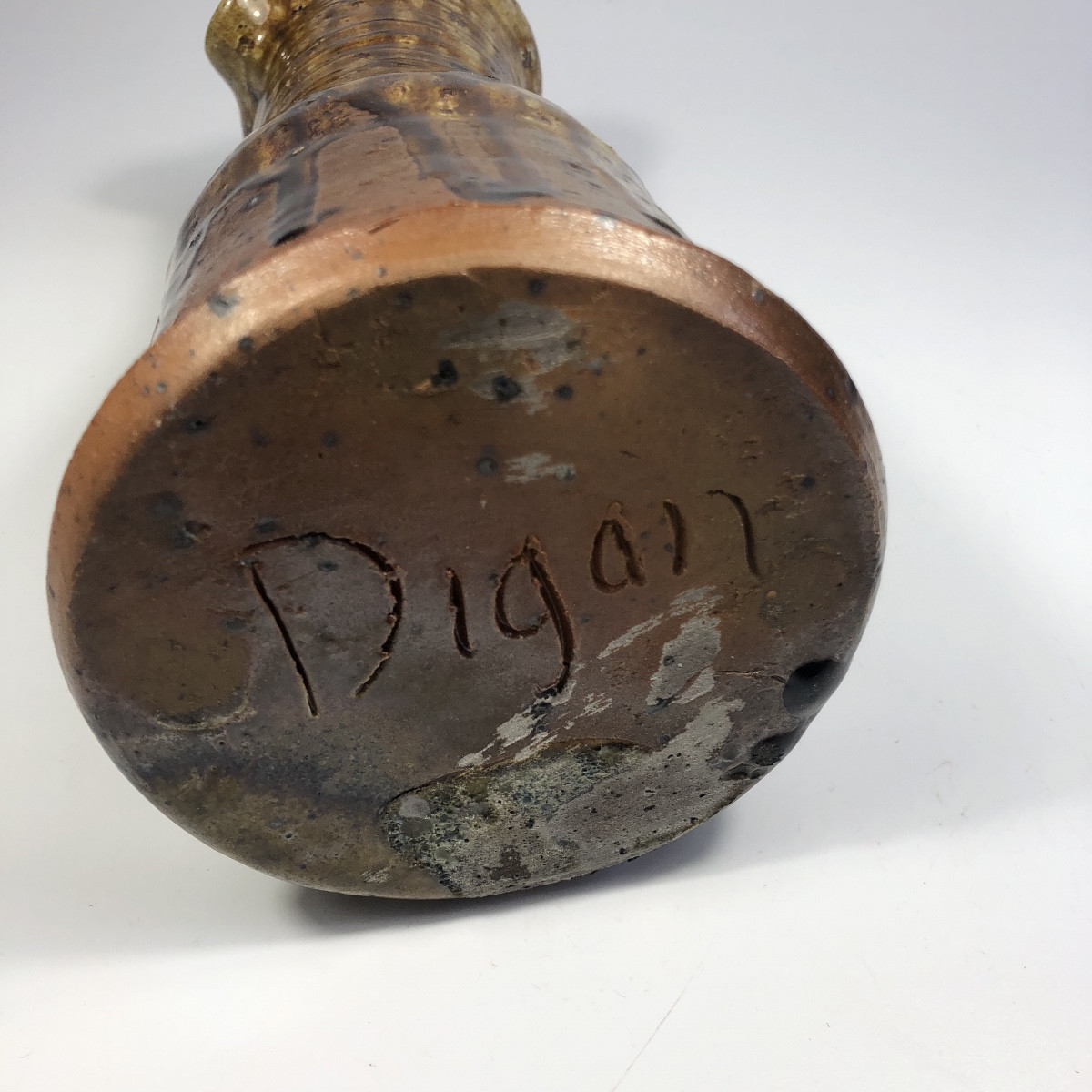 Pierre Digan Stoneware Pitcher Signed La Borne Ceramics-photo-4