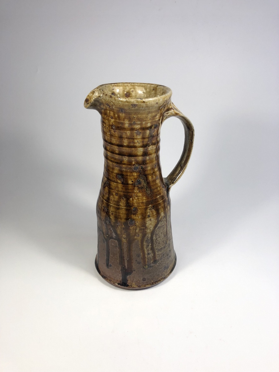 Pierre Digan Stoneware Pitcher Signed La Borne Ceramics