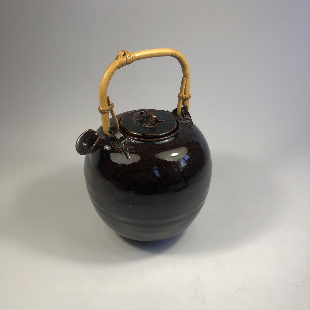 Paul Badié théière tenmoku signée grès céramique-photo-3