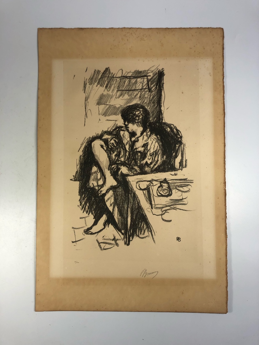 Pierre Bonnard "the Seated Toilette" Signed And Numbered Engraving, 1925-photo-2
