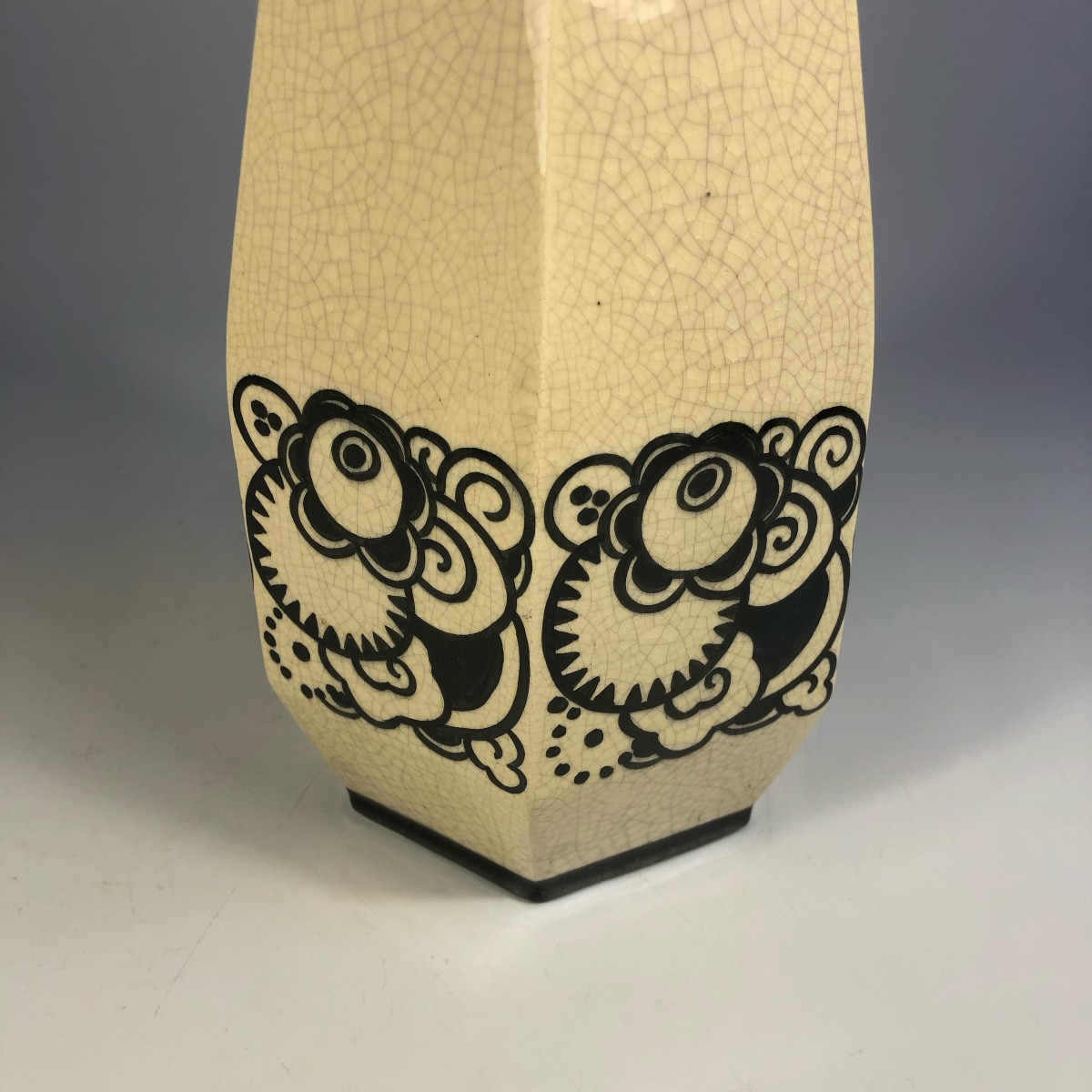 Jacques Adnet For Lusca Art Deco Ceramic Vase-photo-3