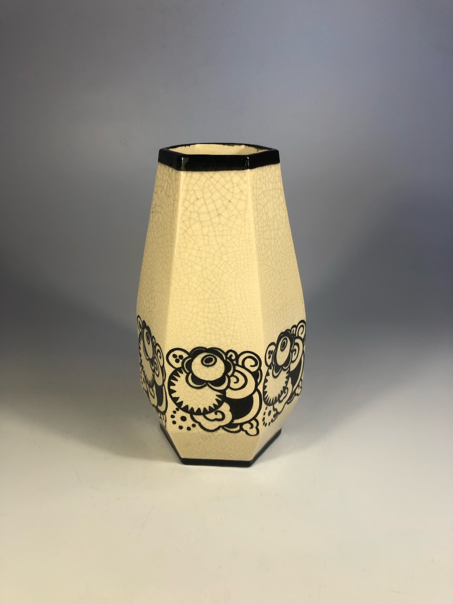 Jacques Adnet For Lusca Art Deco Ceramic Vase