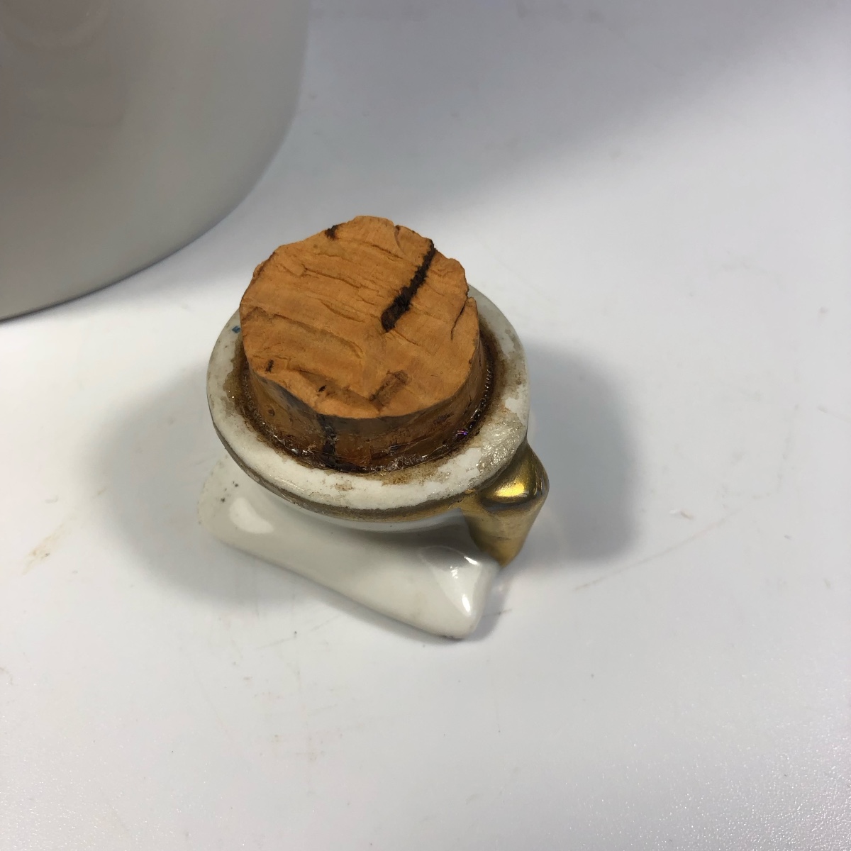 Robj Anthropomorphic Bottle Signed Art Deco Ceramic-photo-3