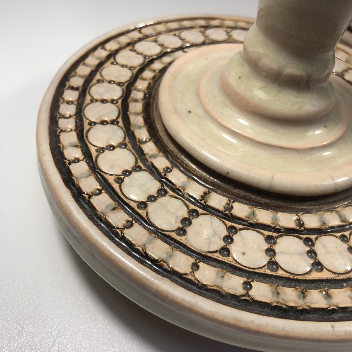 Paul Dordet Art Deco Ceramic Covered Pot Bormes-photo-2