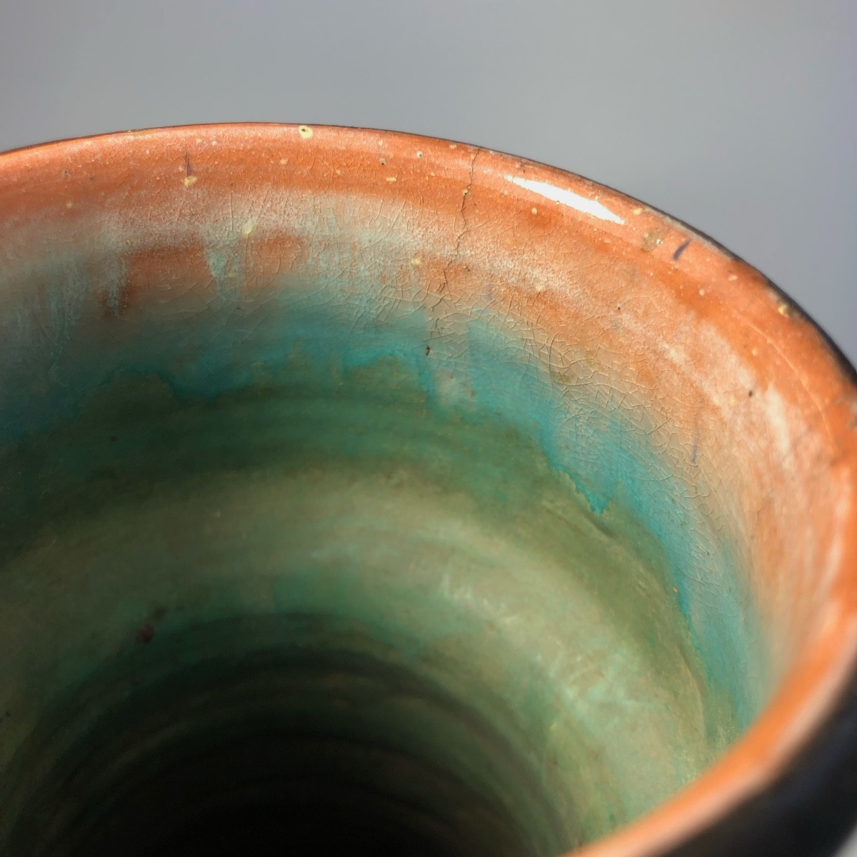 Lamali grand vase double signature Safi Maroc Art Déco-photo-4