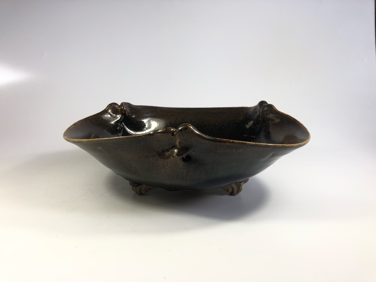 Jean Jacquinot Signed Dish Tenmoku Stoneware La Borne Ceramic-photo-3