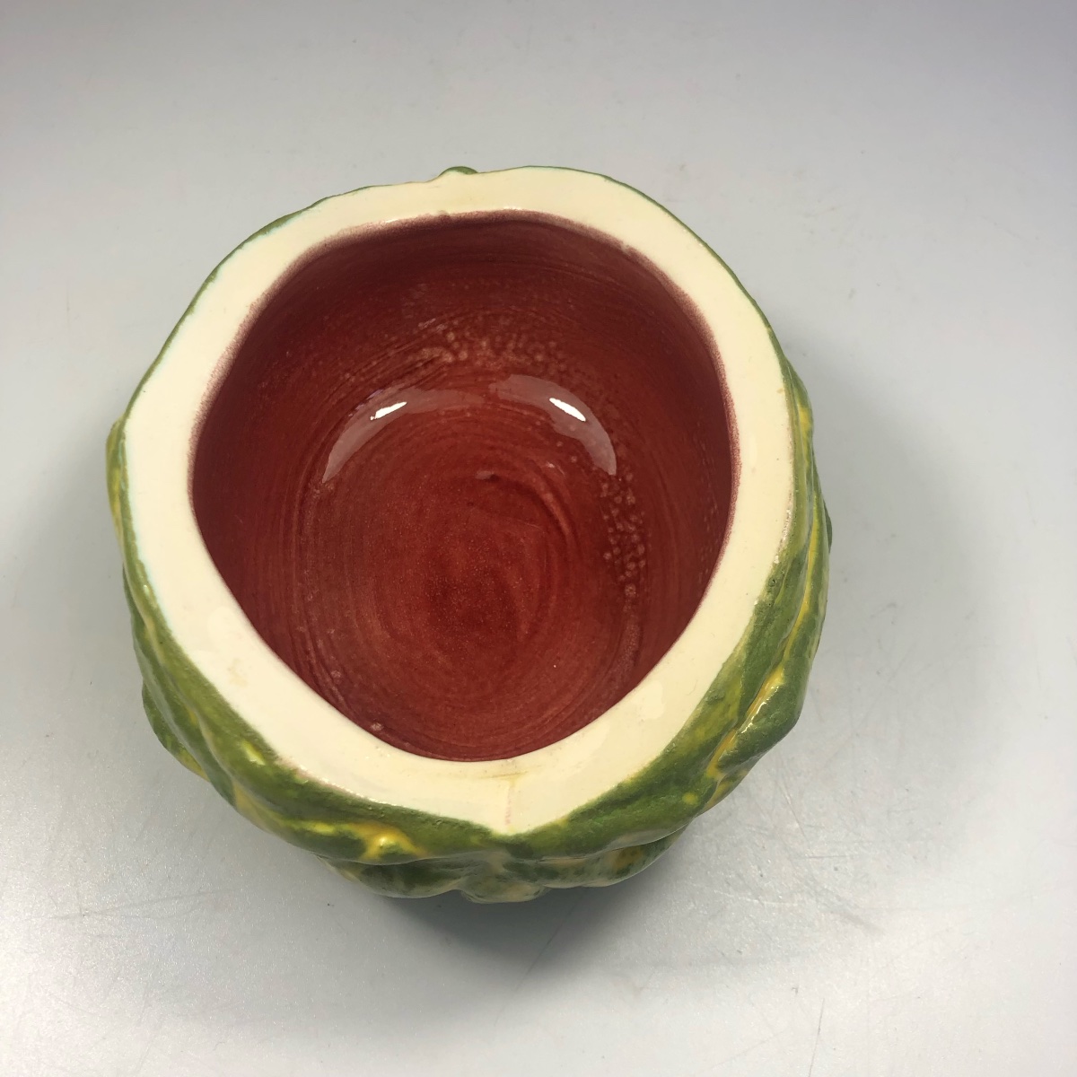 Pol Chambost Signed Cup Watermelon Ceramic 1950-photo-2