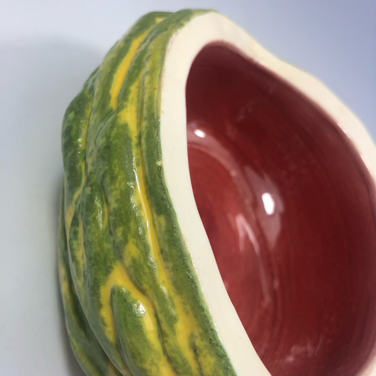 Pol Chambost Signed Cup Watermelon Ceramic 1950-photo-3