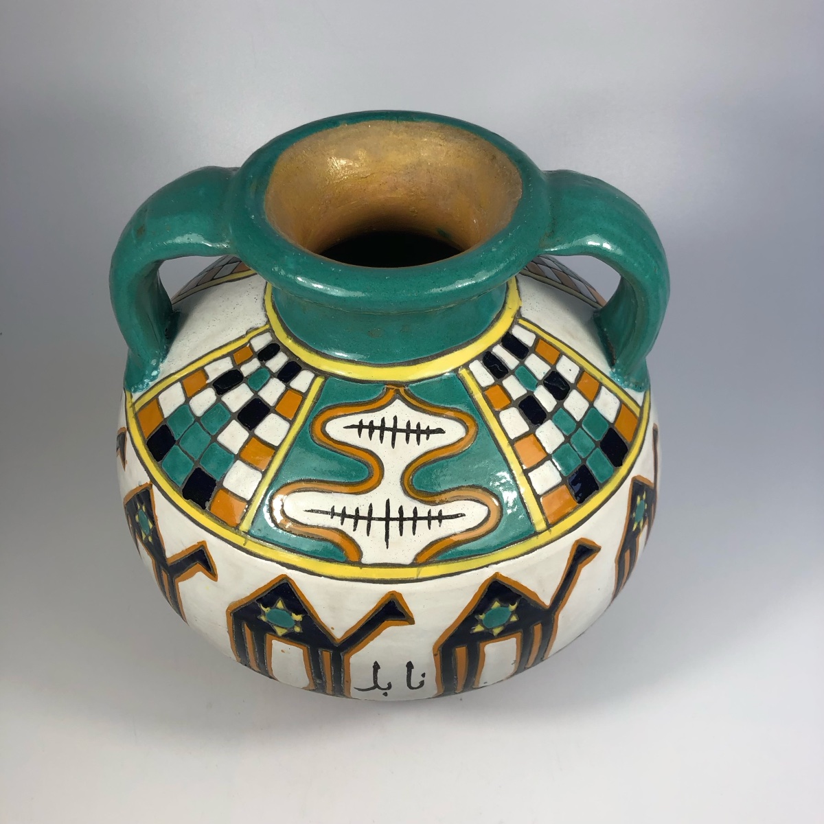 Nabeul Louis Tissier gros vase Tunisie Orientalisme-photo-2