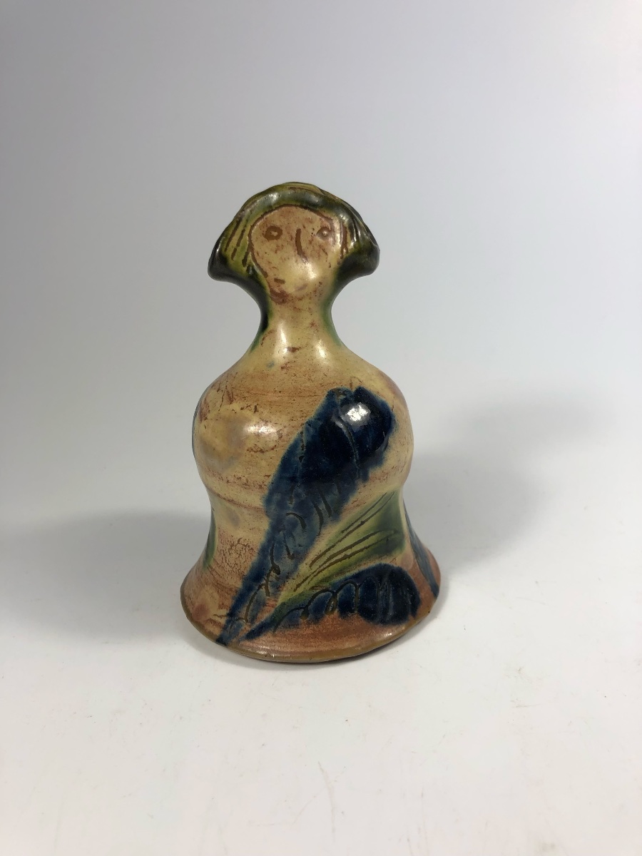 Gérard Lachens, Anthropomorphic Bell, Signed, Glazed Earthenware Ceramic -photo-4