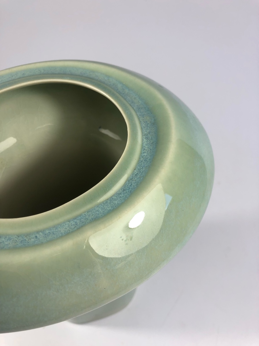 Marie-madeleine Boucraut Rare Celadon Porcelain Vase -photo-2