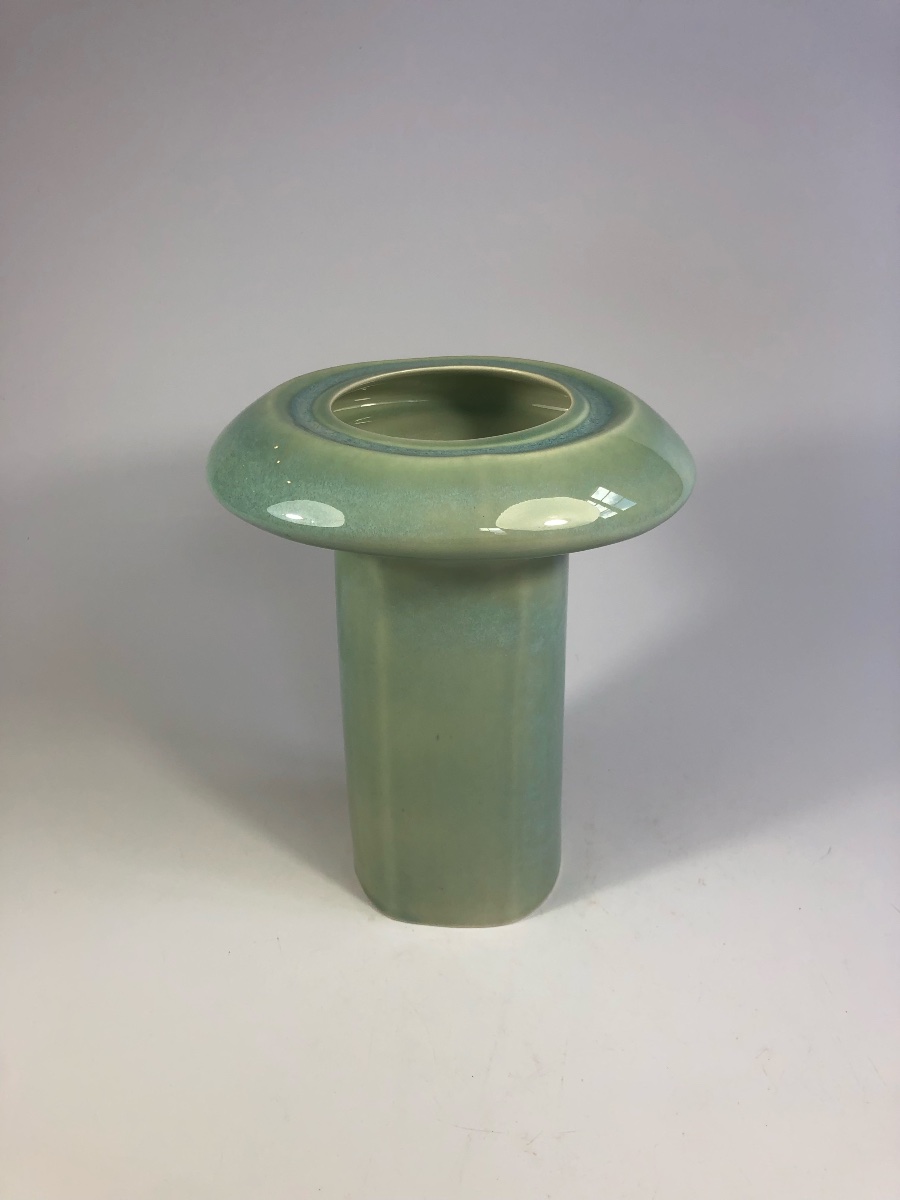 Marie-madeleine Boucraut Rare Celadon Porcelain Vase 