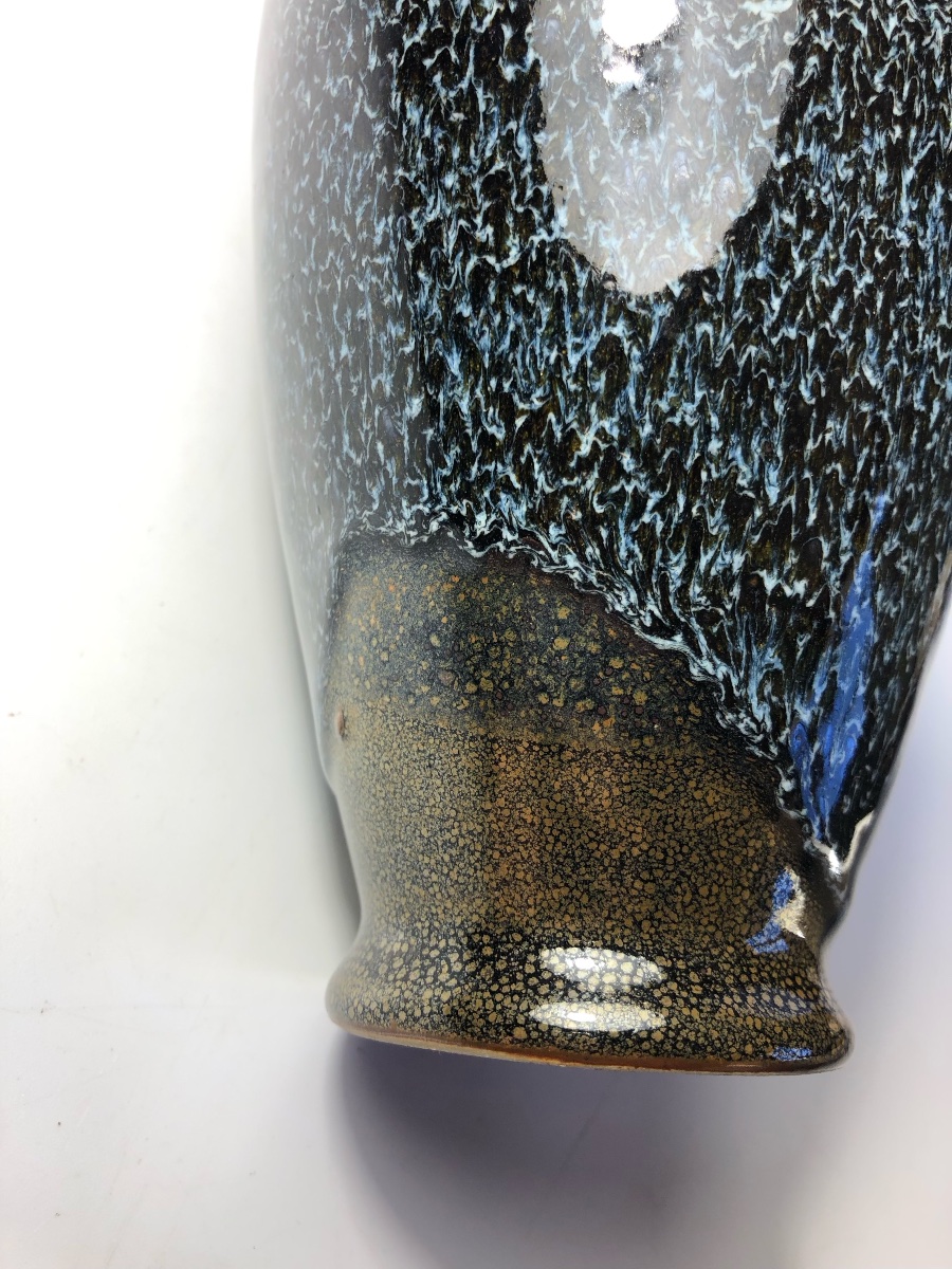 Daniel De Montmollin, Signed Stoneware Vase Taizé Ceramics-photo-2
