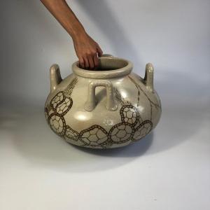 Primavera Tr&egrave;s Grand Vase C&eacute;ramique Art D&eacute;co  Charlotte Chauchet