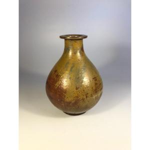 Paul Bonifas grand vase pansu grès Art Déco Suisse céramique