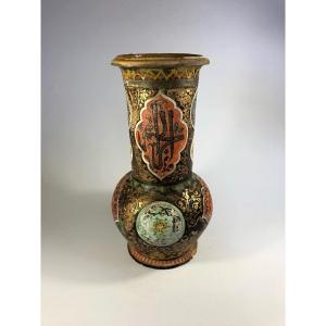 Darbouka Pottery Signed Algiers 19th Century Algeria Art Deco Ceramics