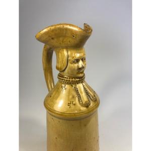 Marie-Louise Talbot pichet grès La Borne daté 1883 céramique