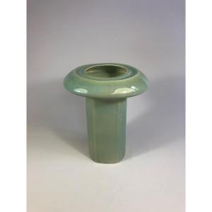 Marie-madeleine Boucraut Rare Celadon Porcelain Vase