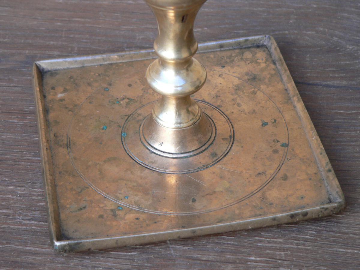 Candlestick XVII 17th Century Bronze-photo-2