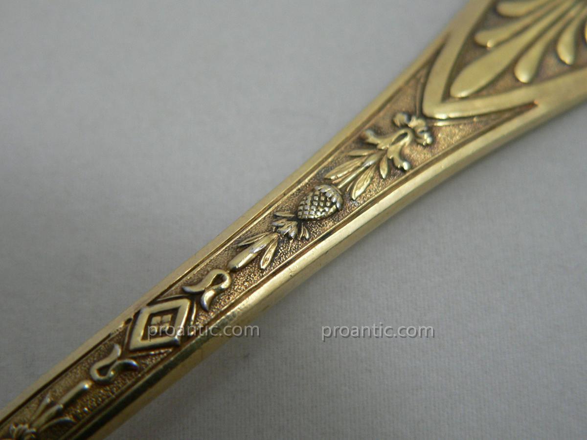 Silver Vermeil Empire Period Covered 1798-1809 Armorié-photo-1