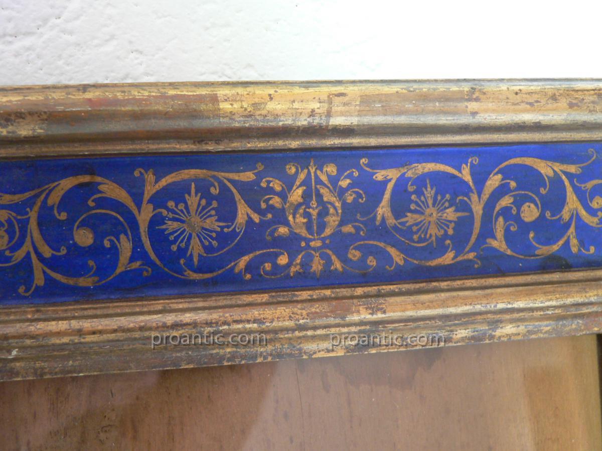 Wooden Frame Painted XIX Italian Renaissance Spirit 19th-photo-2