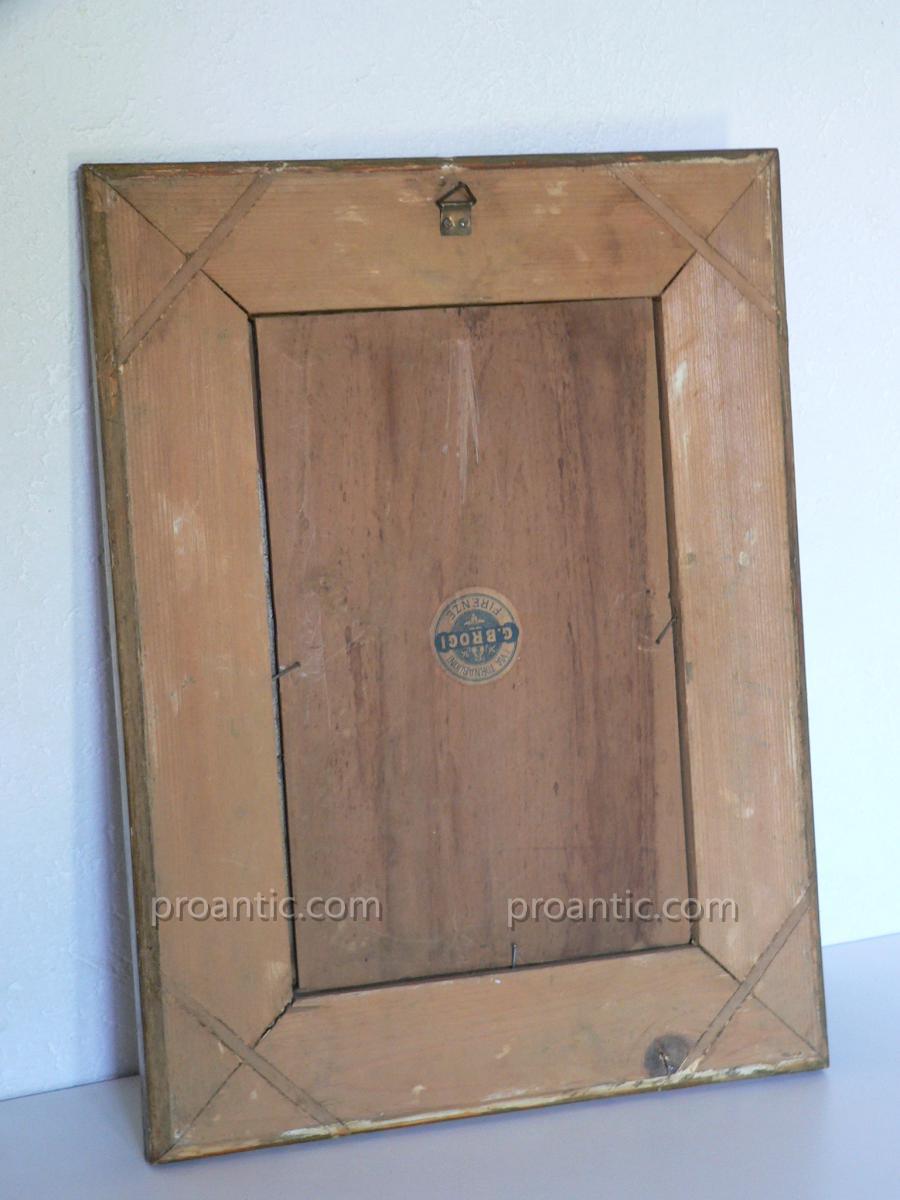 Wooden Frame Painted XIX Italian Renaissance Spirit 19th-photo-5