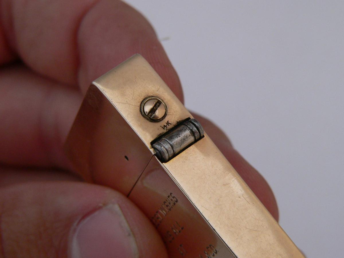 Petrol Lighter Automatic Richard Kohn Gold 14k Gorham-photo-4