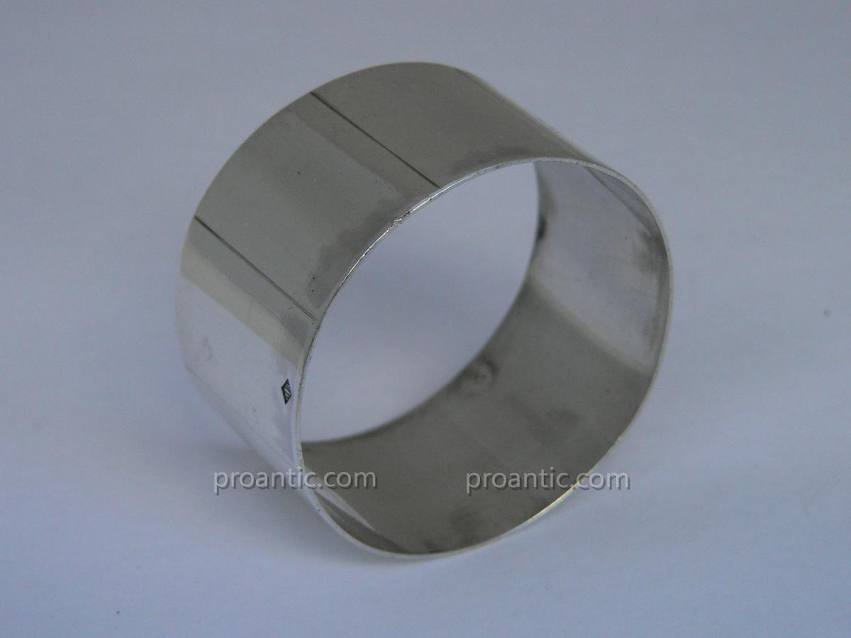 Rond Ou Anneau De Serviette En Argent Massif Art Déco De Jean Puiforcat-photo-2