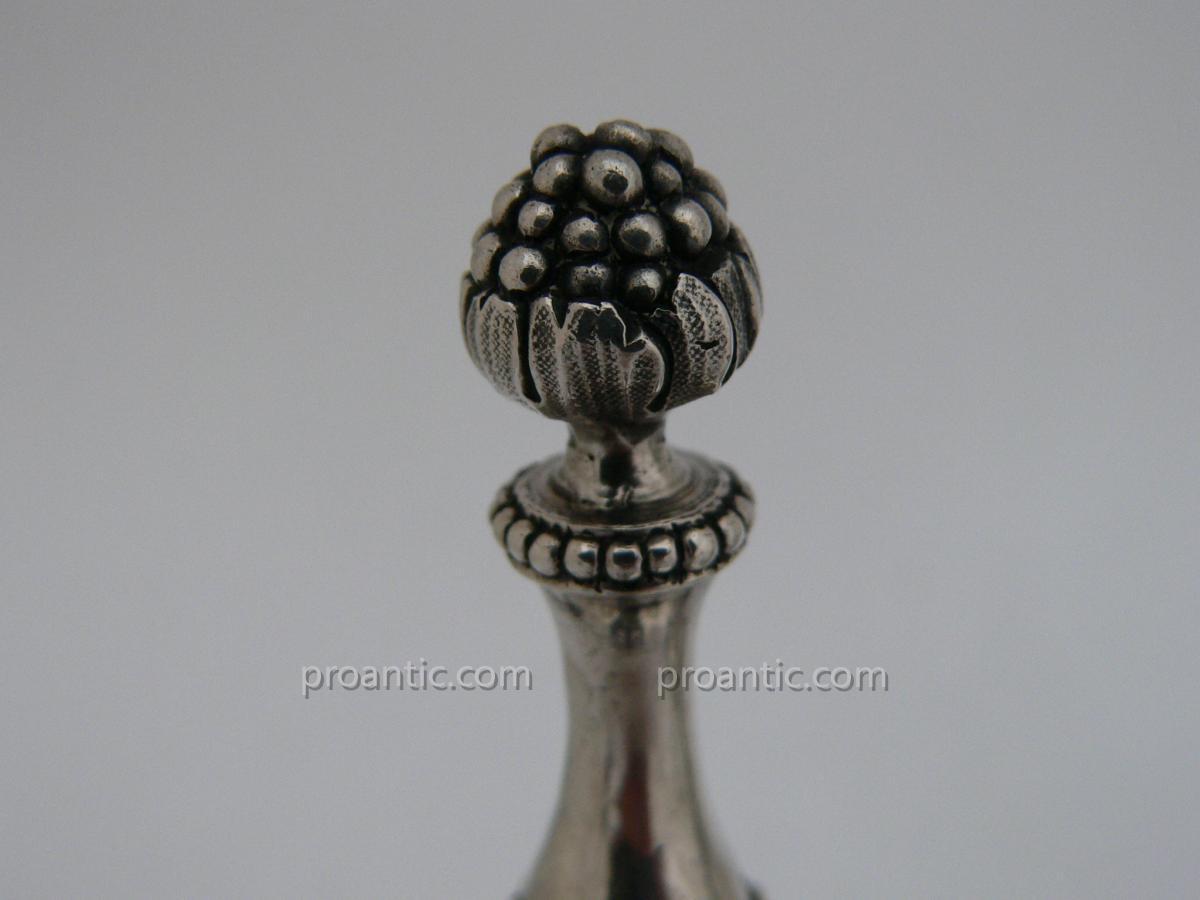 Pair Door Cure Tooth Nineteenth Silver Massif From The Goldsmith Odiot-photo-4