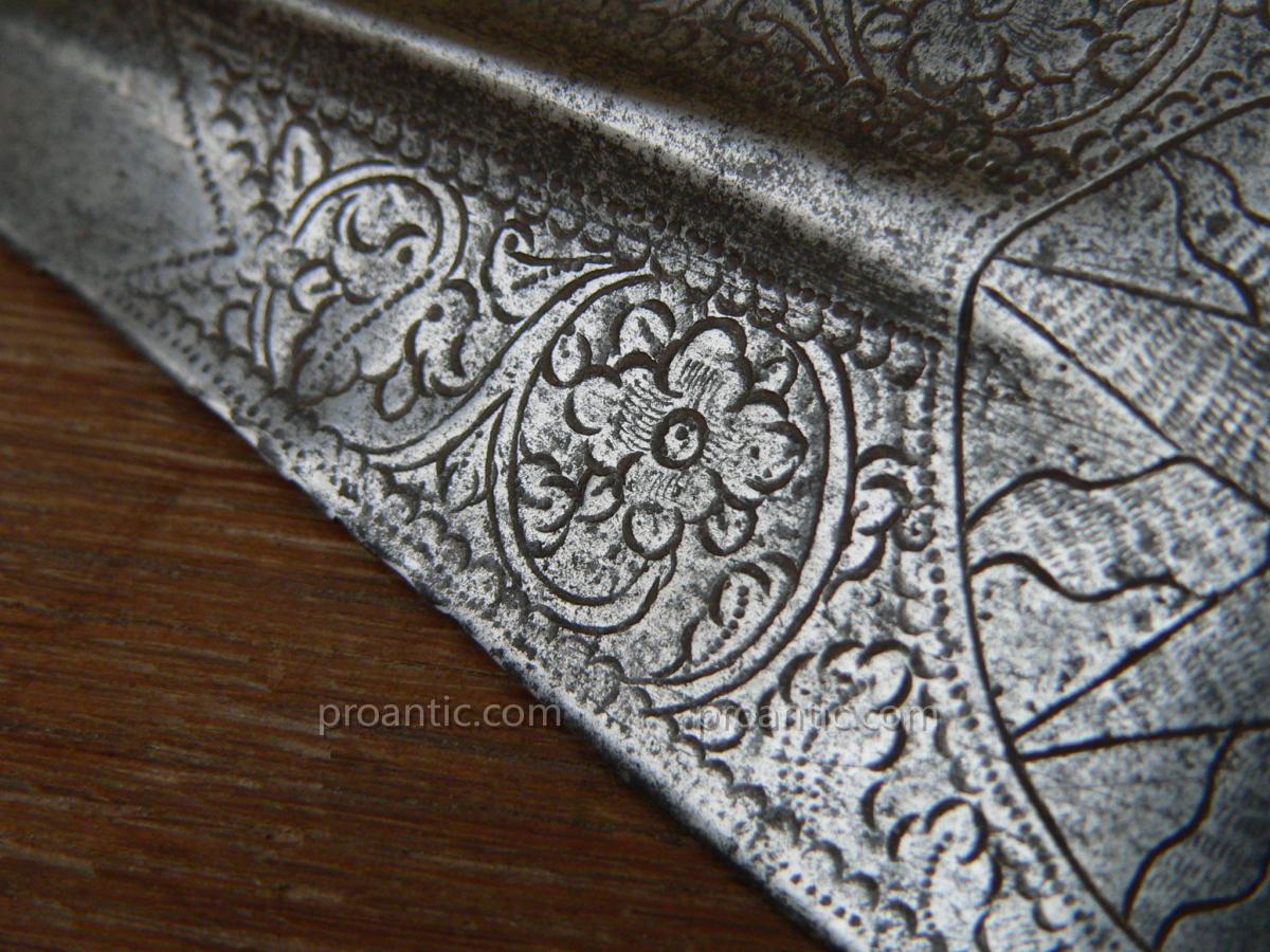 Fer De Lance / Pike Pike Officer XVII Decorated Du Roi Soleil Model 1690-photo-4