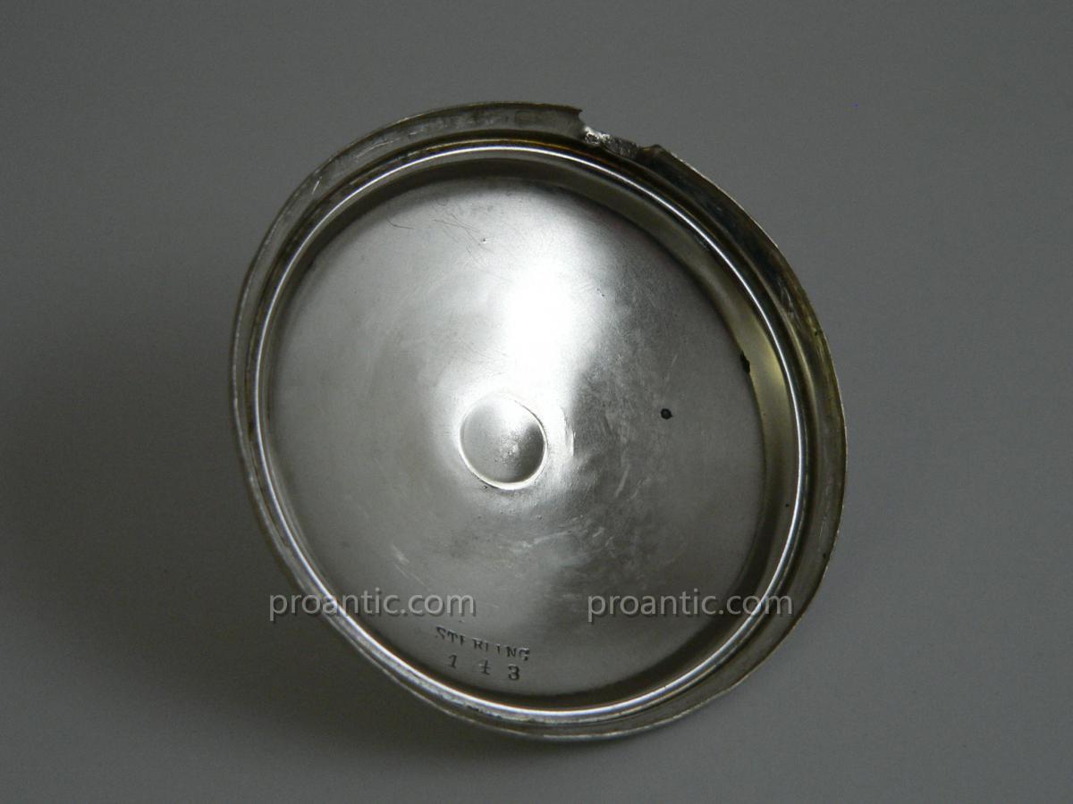 Teapot Selfish Circa 1890 Art Nouveau Sterling Silver American-photo-5