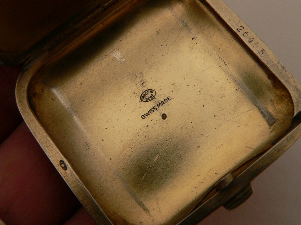 Montre De Voyage Mécanique En Argent Massif, Vermeil émaillé Vers 1900-photo-5