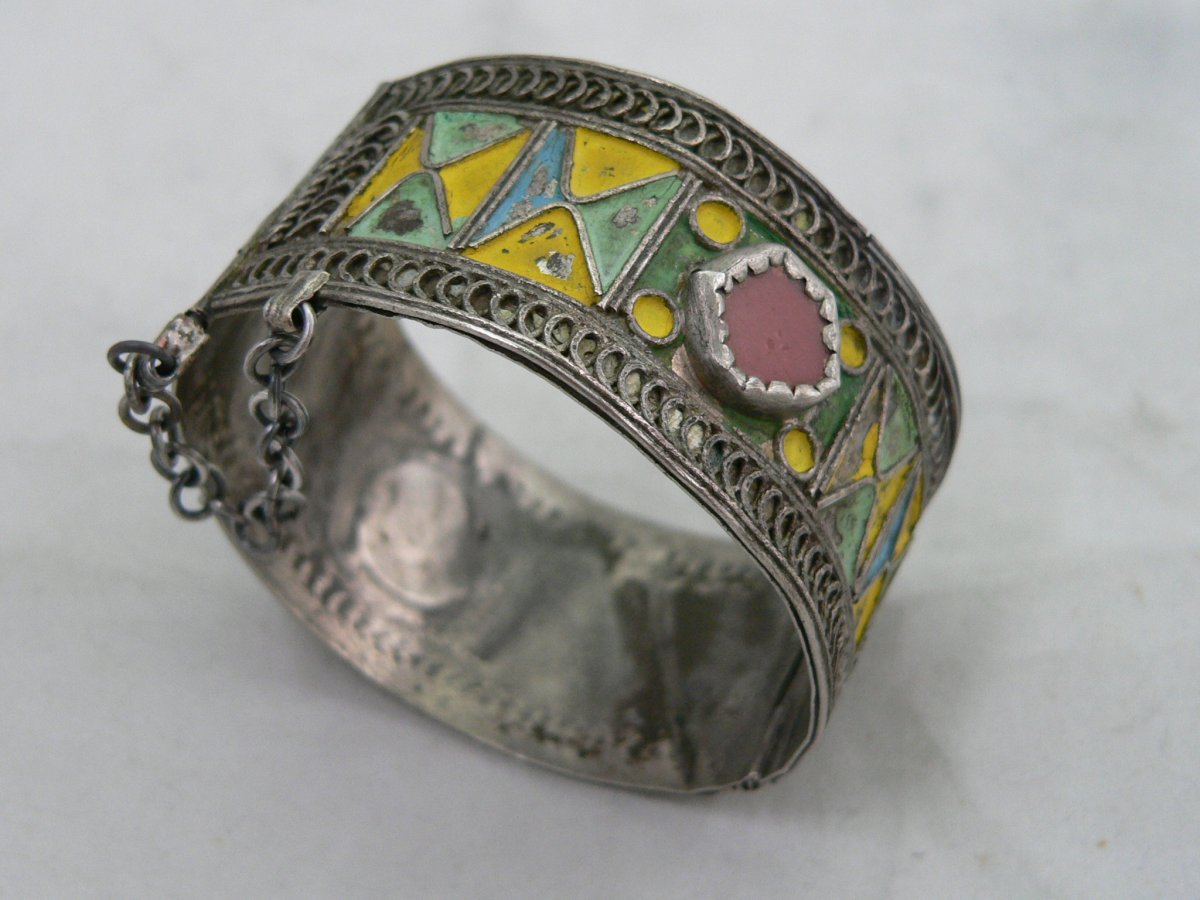 Ethnic Bracelet Sterling Silver North Africa / Maghreb Nineteenth-photo-2