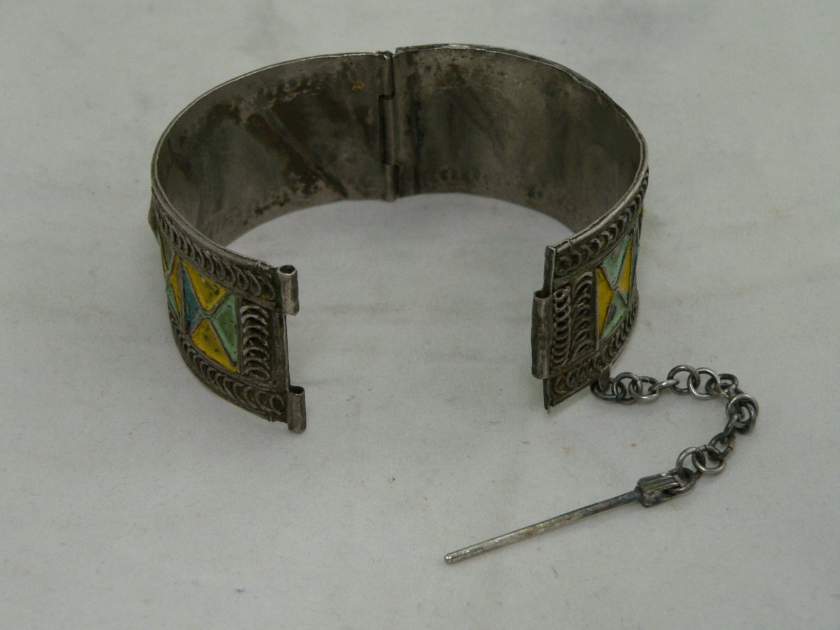Ethnic Bracelet Sterling Silver North Africa / Maghreb Nineteenth-photo-1