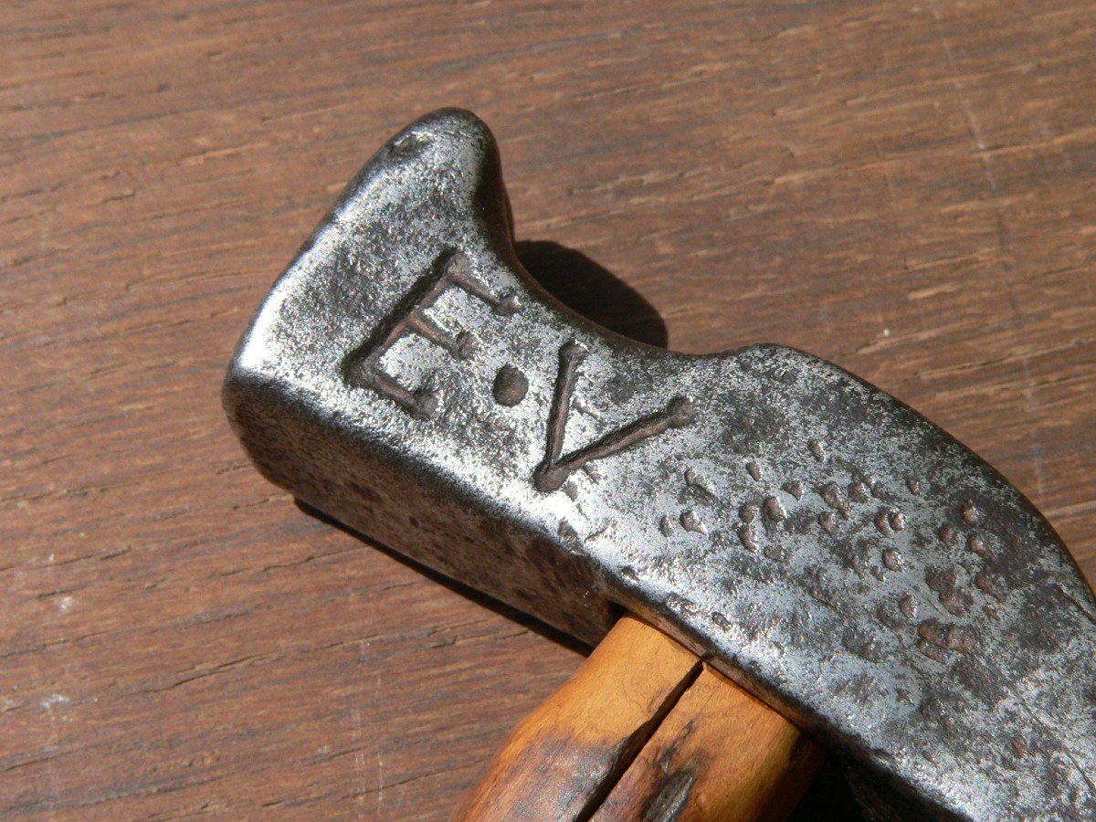 Very Nice 18th Century Hammer Tool For Upholsterer Or Shoemaker-photo-2