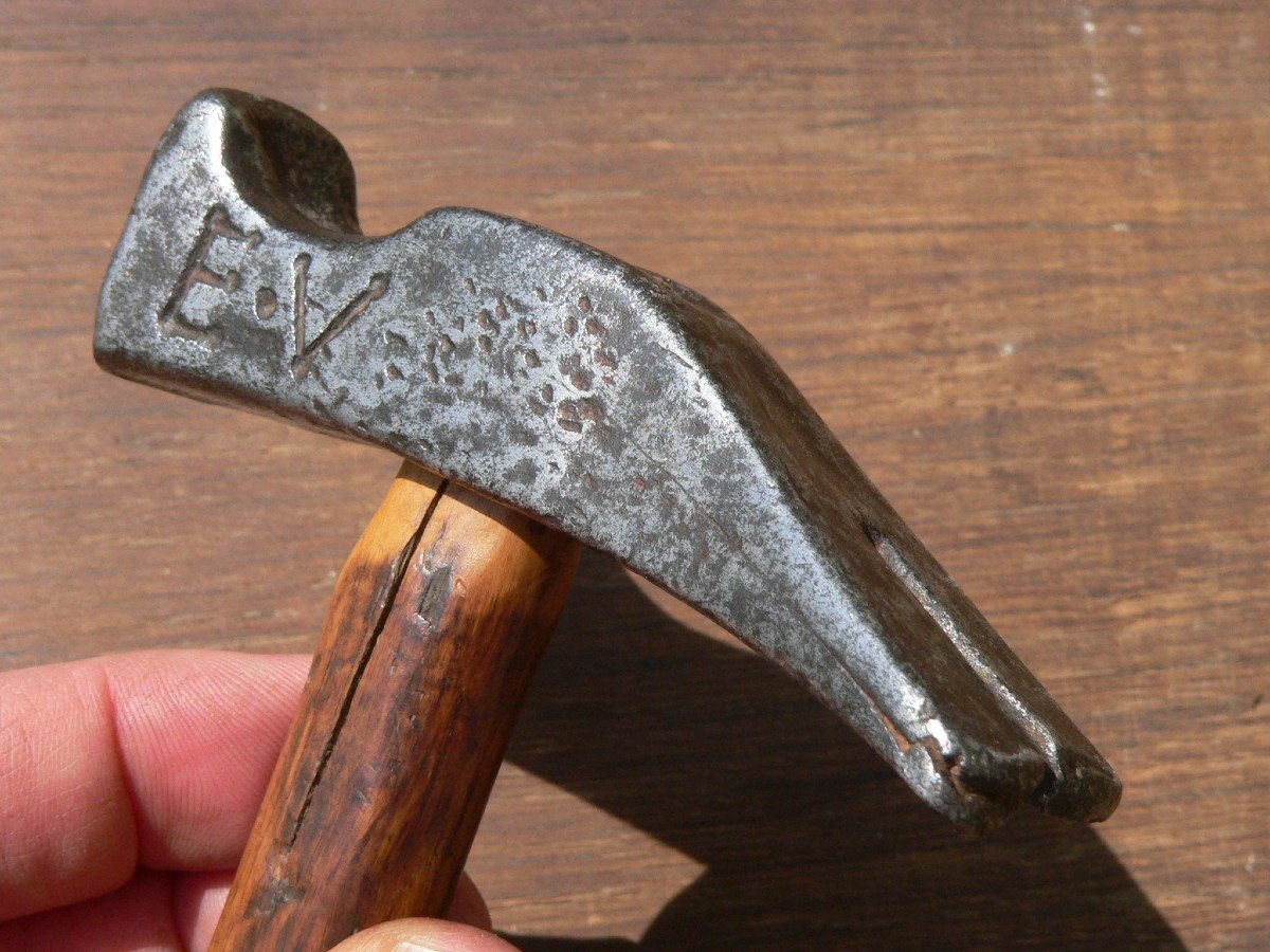 Very Nice 18th Century Hammer Tool For Upholsterer Or Shoemaker-photo-4