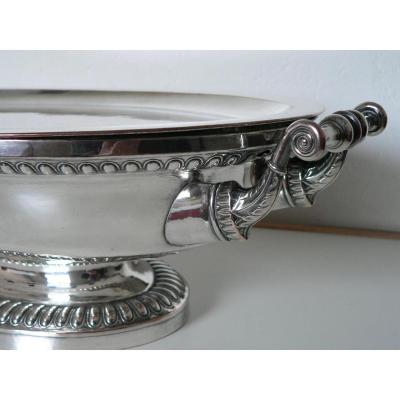 Grand Heater Flat Oval On A Small Pedestal Doubled 19th