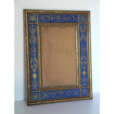 Wooden Frame Painted XIX Italian Renaissance Spirit 19th