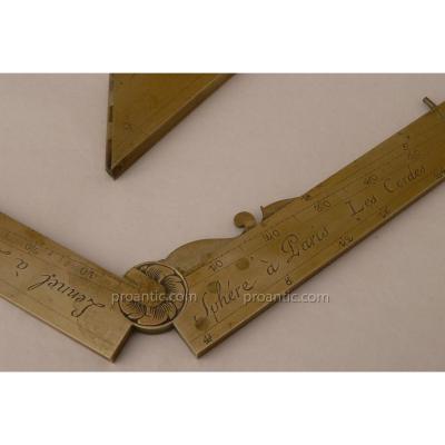 Set Of Feet Of King Measuring Instrument 18th Century